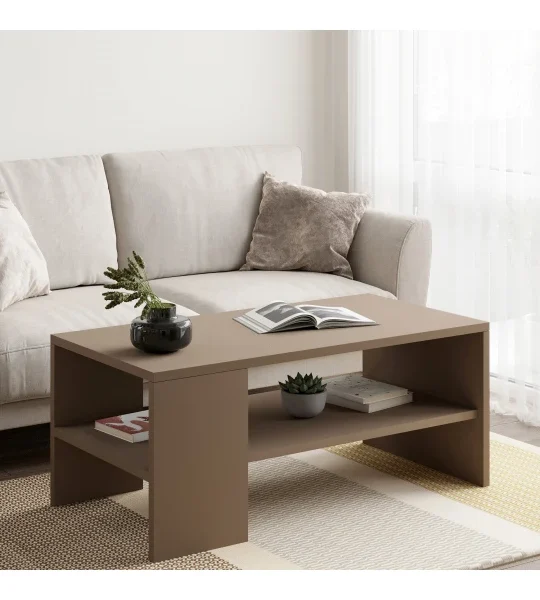 میز جلو مبلی مدل HOBEL EX-B10 – رنگ موکایی
