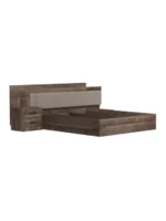 سرویس خواب کامل مدل Hobel K354 (طرح چوب تیره) - تصویر 2